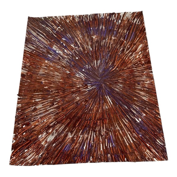 Abstract Brown and Purple textured Art - Picture 1 of 12